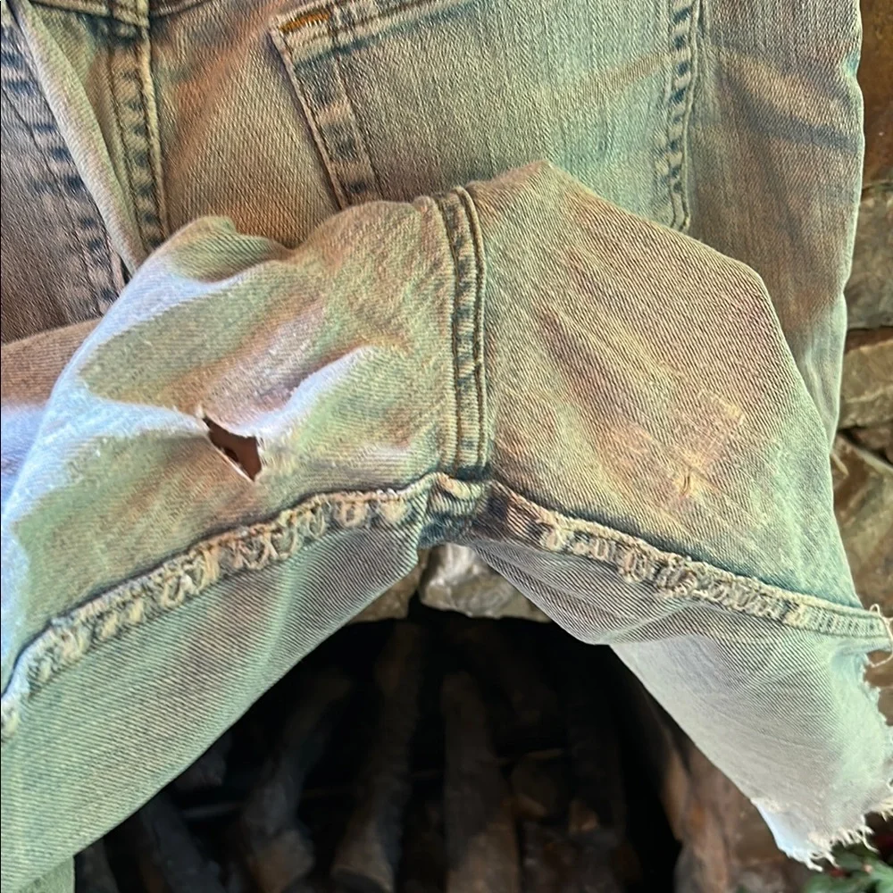 Riders by Lee cut off Jean Shorts Light Blue with Frayed ends; size 10M;so comfy